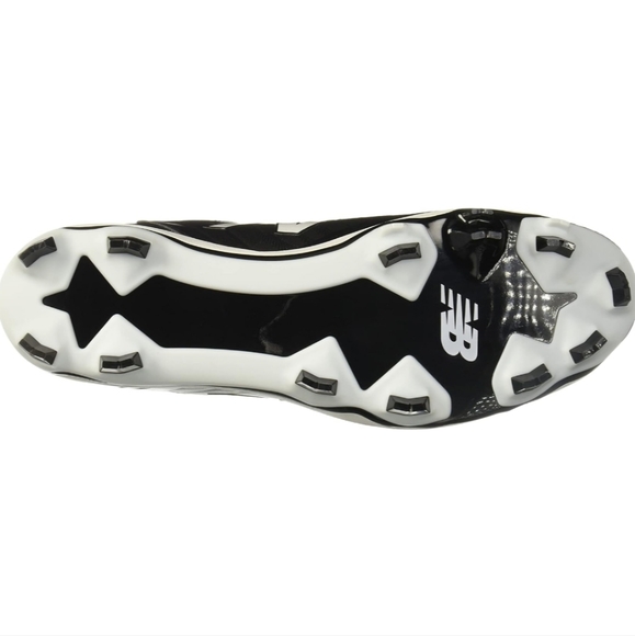 LAST PAIR New Balance Men's 4040 V5 TPU Molded Baseball Shoe, Black/White - Picture 4 of 9